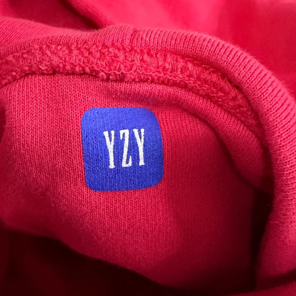 Yeezy Gap Double Layer Hoodie Kids Size L (10-11) Red FA21 701378-00 Youth